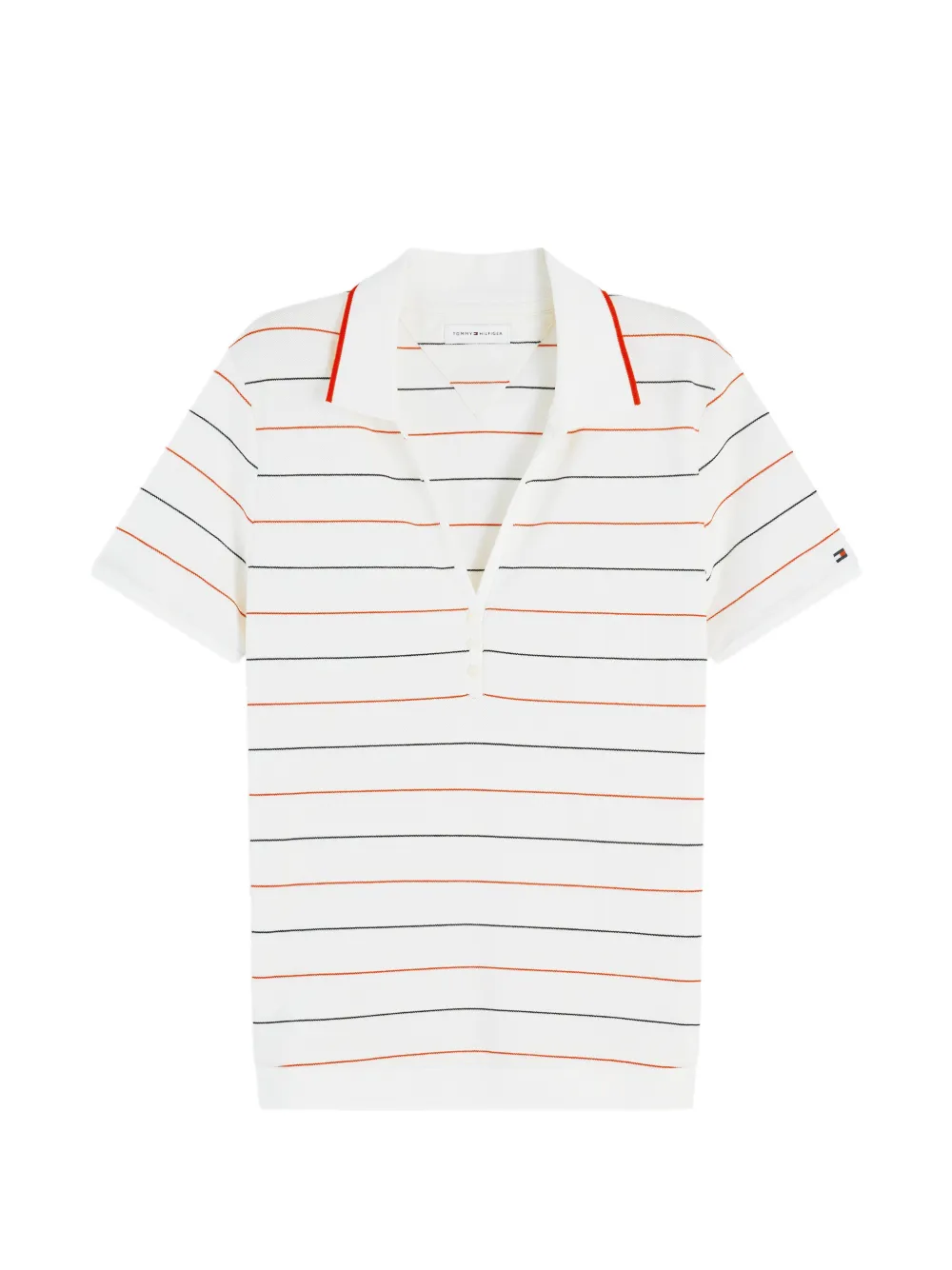 Tommy Hilfiger Gestreepte polotop Wit