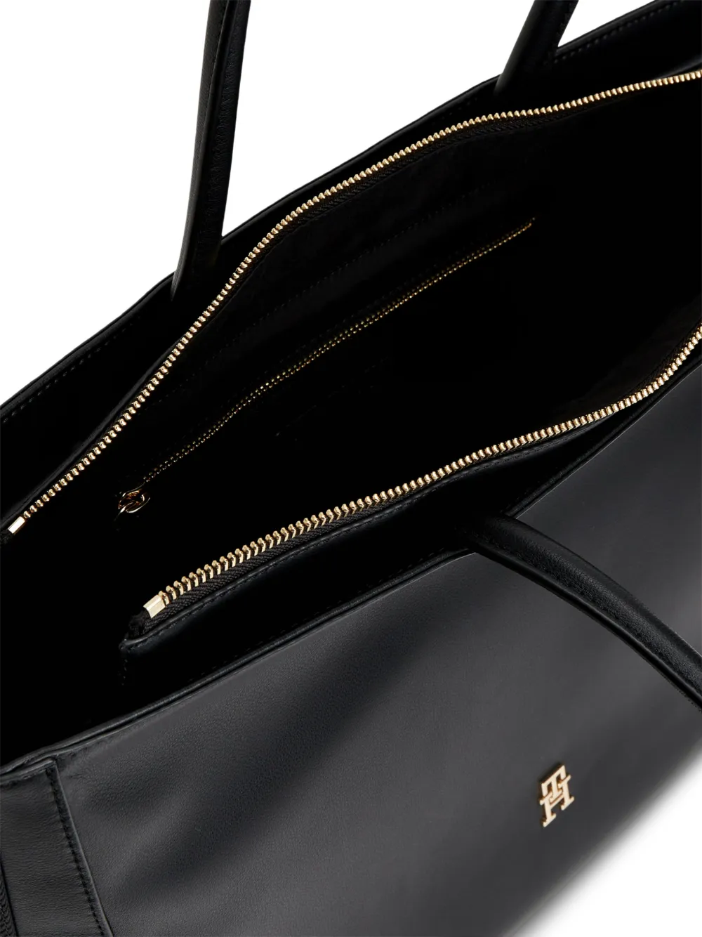  Tommy Hilfiger Logo-plaque Tote Bag - Nero 