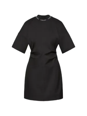 calvin klein black t shirt dress Kids logo-print short-sleeved T-shirt | made of elastic knit fabric with viscose Black T-Shirt Dress - Size