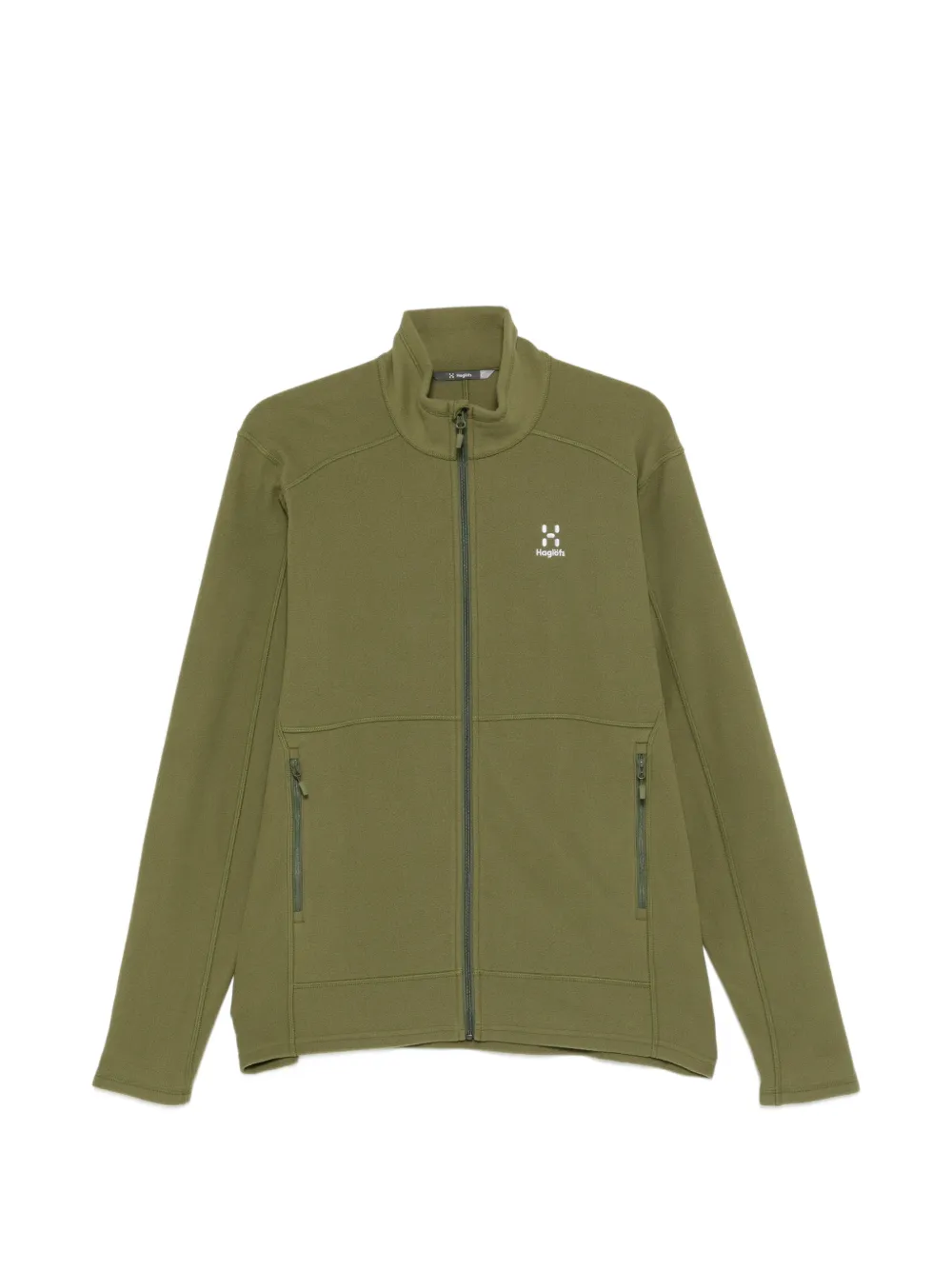 Haglöfs logo-print zip-up jacket - Verde