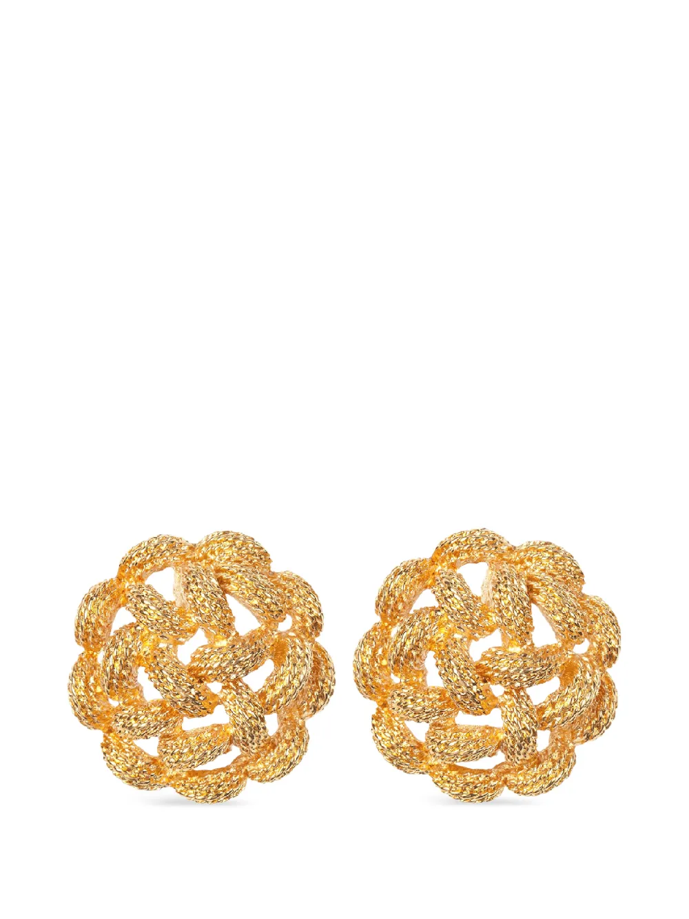 Monet Pre-Owned 1970s Monet clip-on earrings - Oro