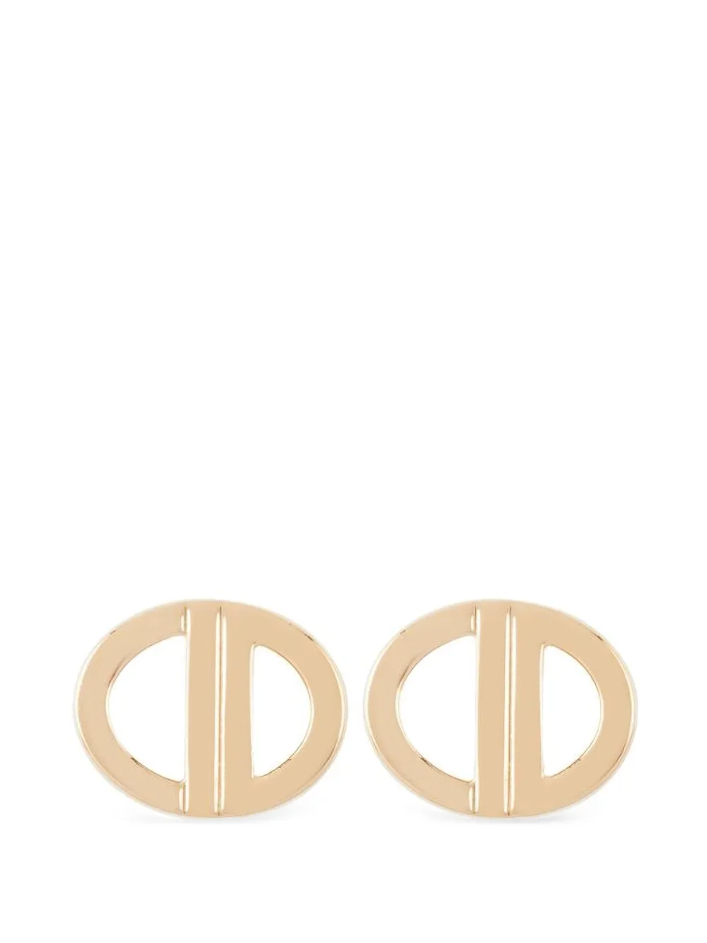 Christian Dior Pre-Owned 1990s CD logo clip-on earrings - Oro