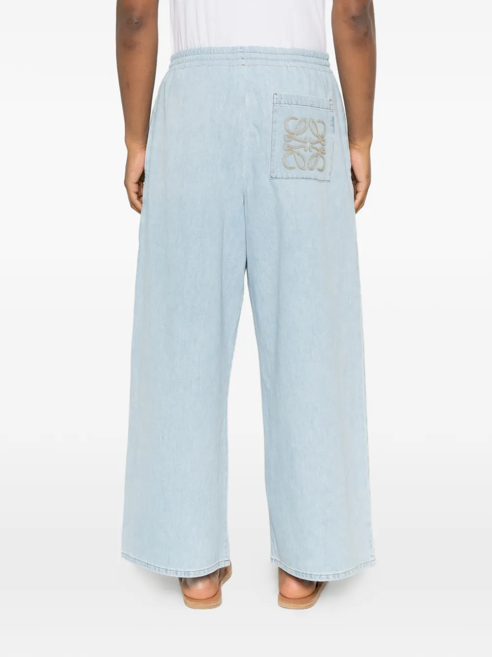 LOEWE x Paula's Ibiza jeans met geborduurd anagram Blauw