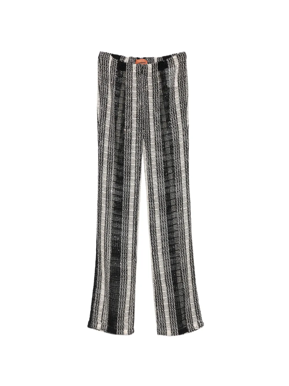 Missoni sequin-embellished striped trousers - Schwarz
