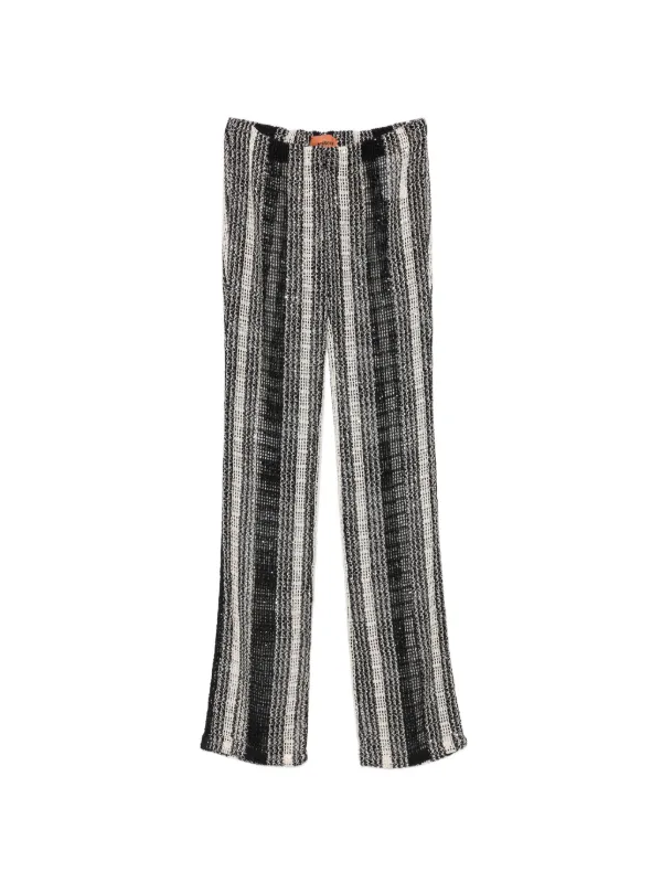 Missoni Long Mesh Trousers in Black