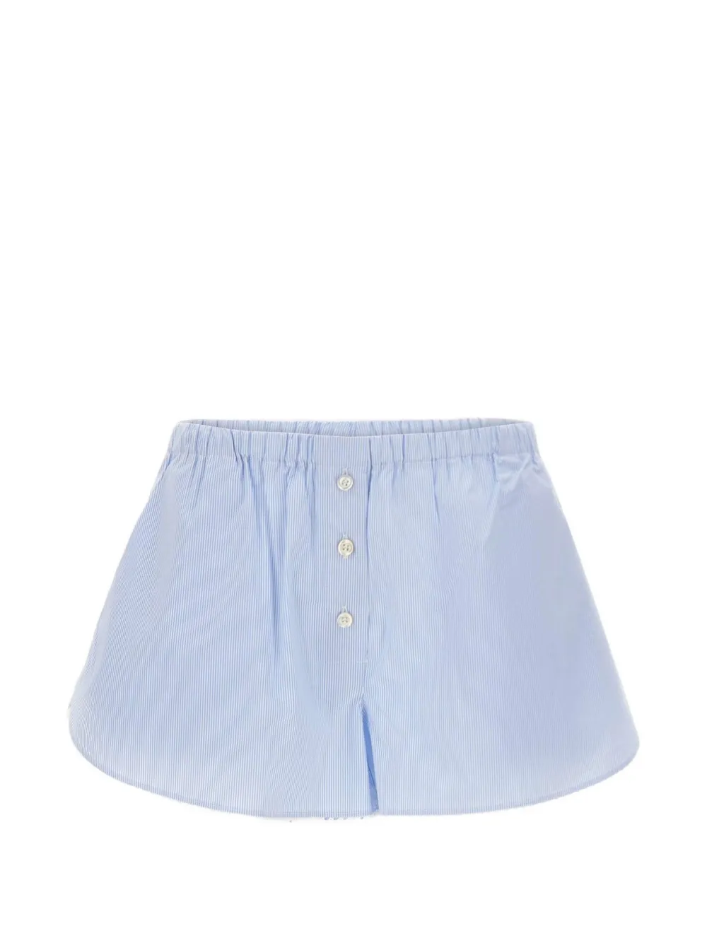 THE ANDAMANE Arabella striped mini shorts - Blu