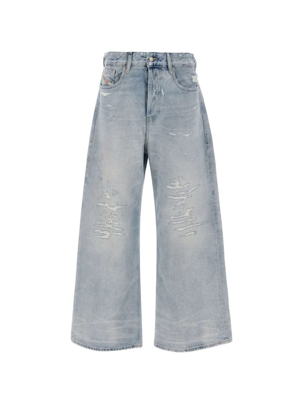 Diesel 1996 D-Sire distressed wide-leg jeans - Blu