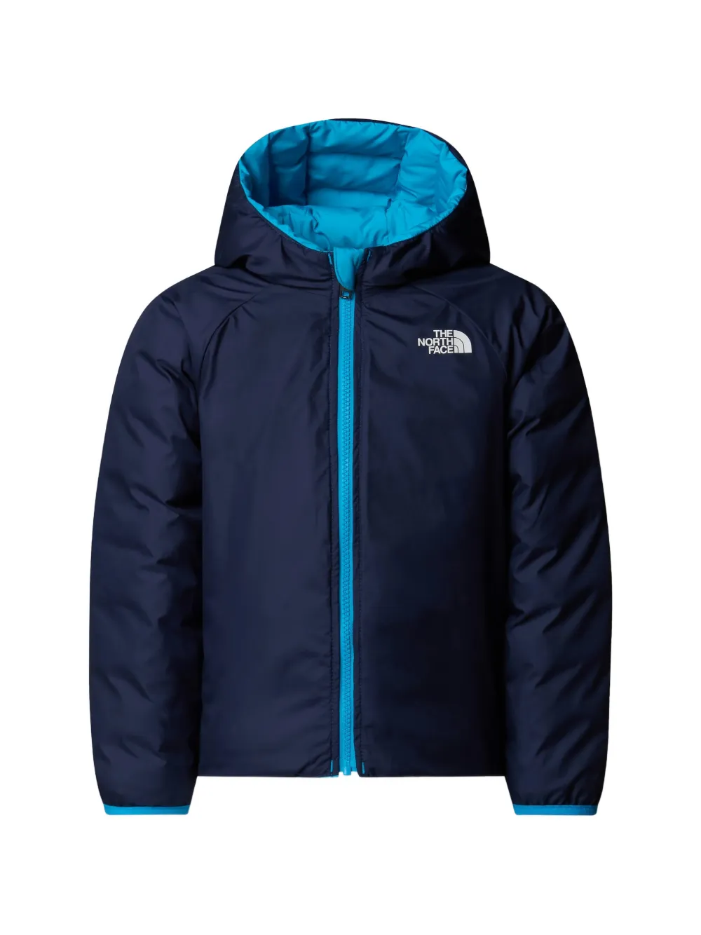 The North Face Kids Perrito omkeerbaar donsjack met capuchon Blauw