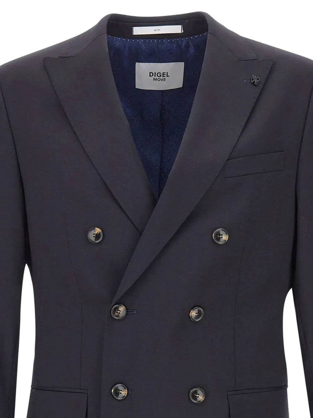  Digel Blazer Alfredo Con Doble Botonadura - Azul 