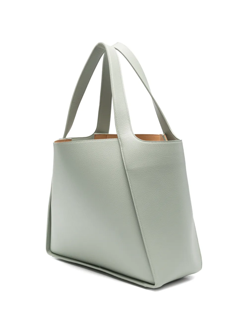 Stella McCartney Shopper met geperforeerd logo Groen