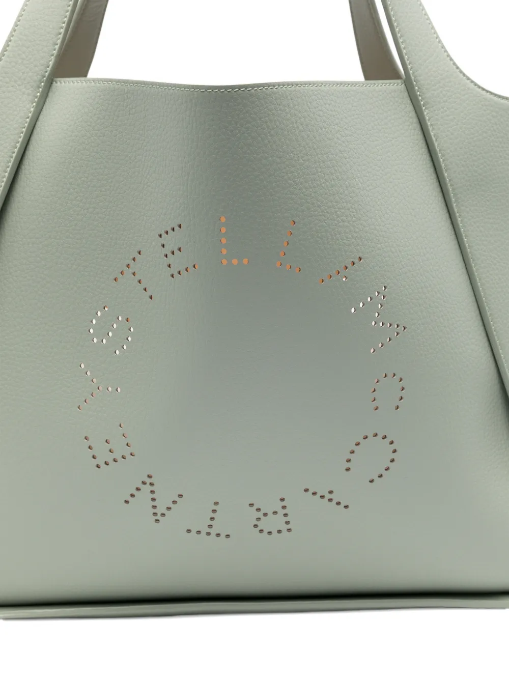 Stella McCartney Shopper met geperforeerd logo Groen