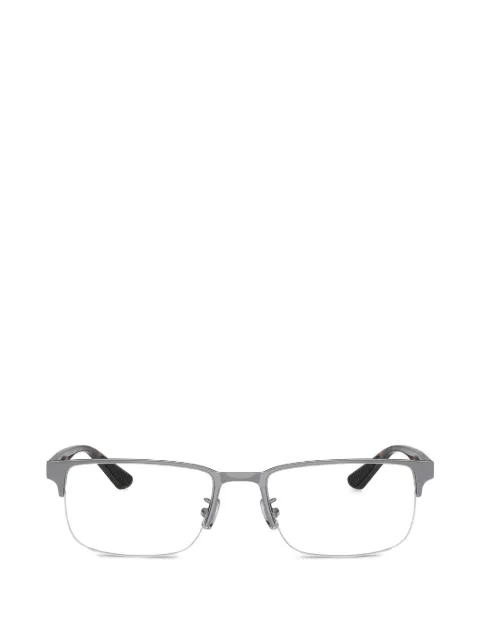 Coach tortoiseshell-effect rectangle-frame glasses