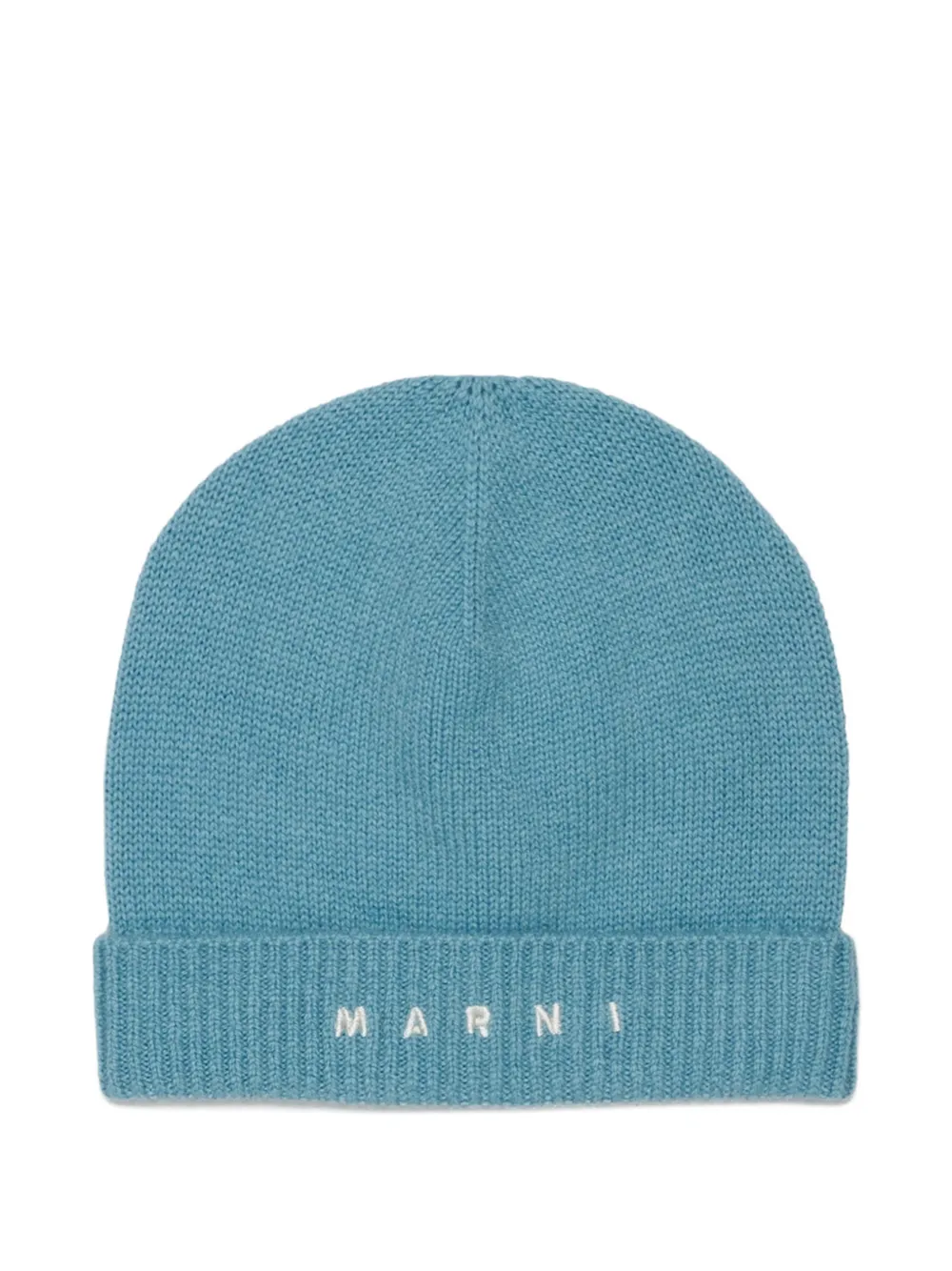 Marni Kids Berretto con logo ricamato - Blu