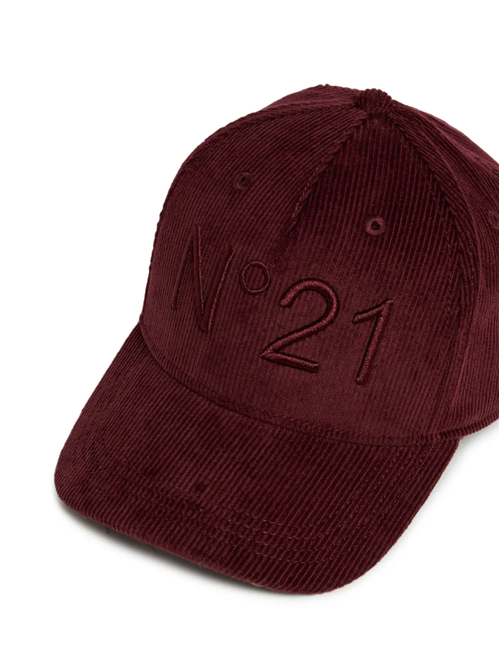 Nº21 Kids Honkbalpet met geborduurd logo Rood
