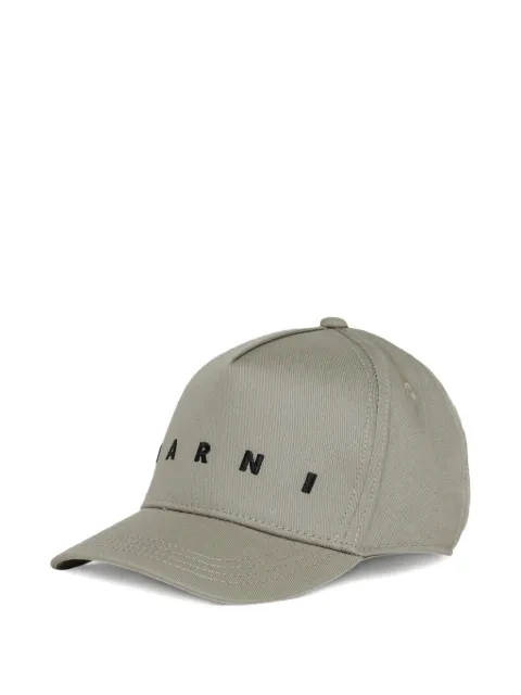 Marni Kids gorra de béisbol con logo estampado