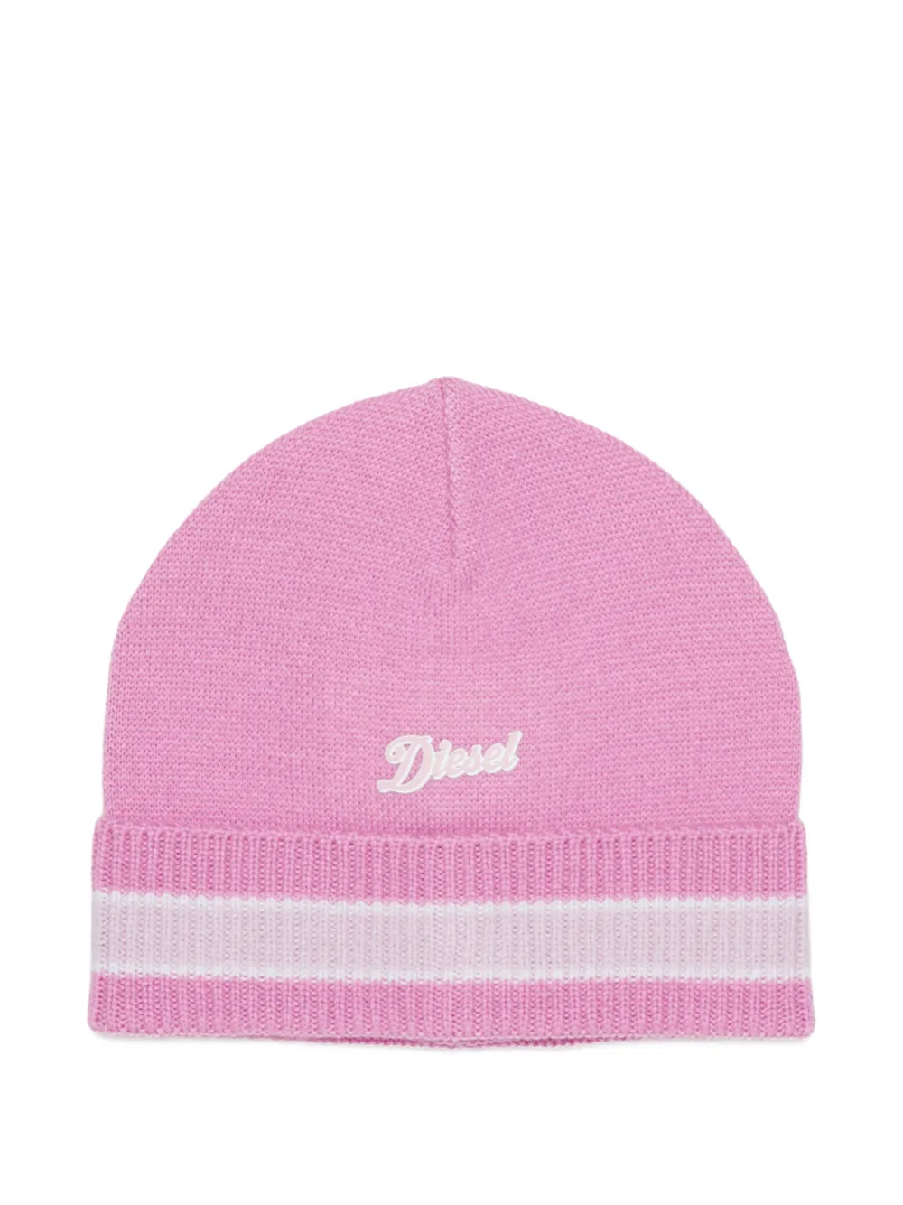Diesel Kids Berretto con logo ricamato - Rosa