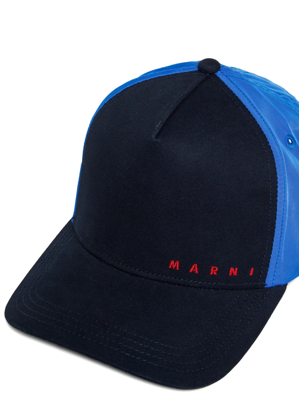 Marni Kids Honkbalpet met geborduurd logo Blauw