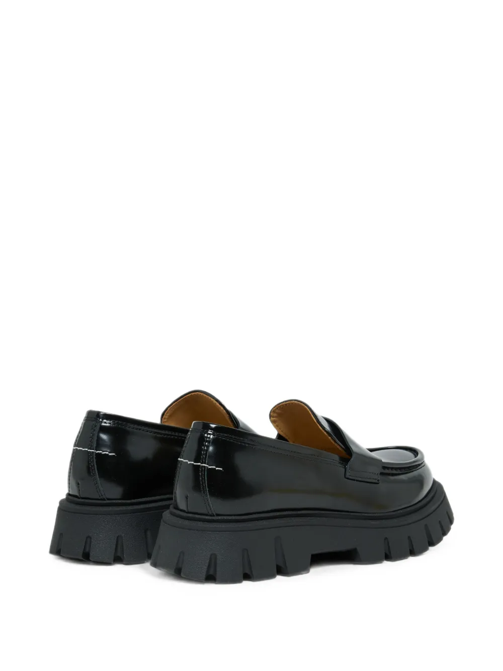 MM6 Maison Margiela Kids logo-print chunky loafers Zwart