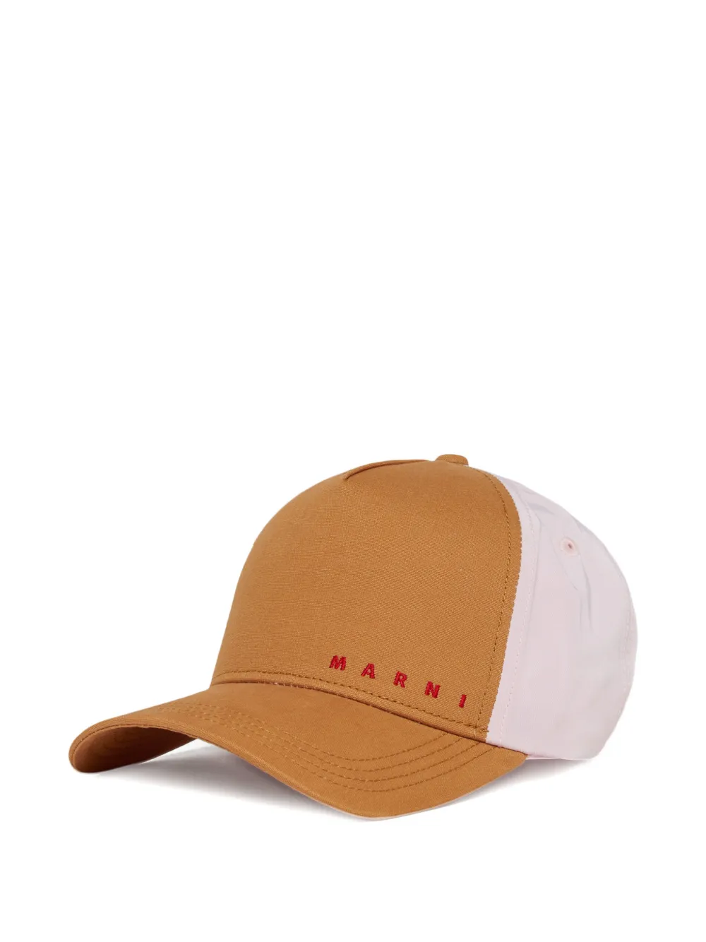 Marni Kids Cappello da baseball con design color-block - Toni neutri