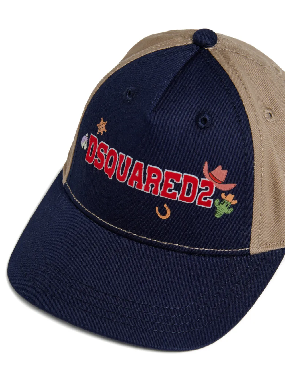 DSQUARED2 KIDS Honkbalpet met geborduurd logo Blauw