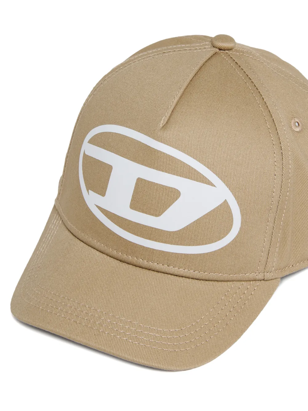 Diesel Kids Frendil honkbalpet met logo-print Beige
