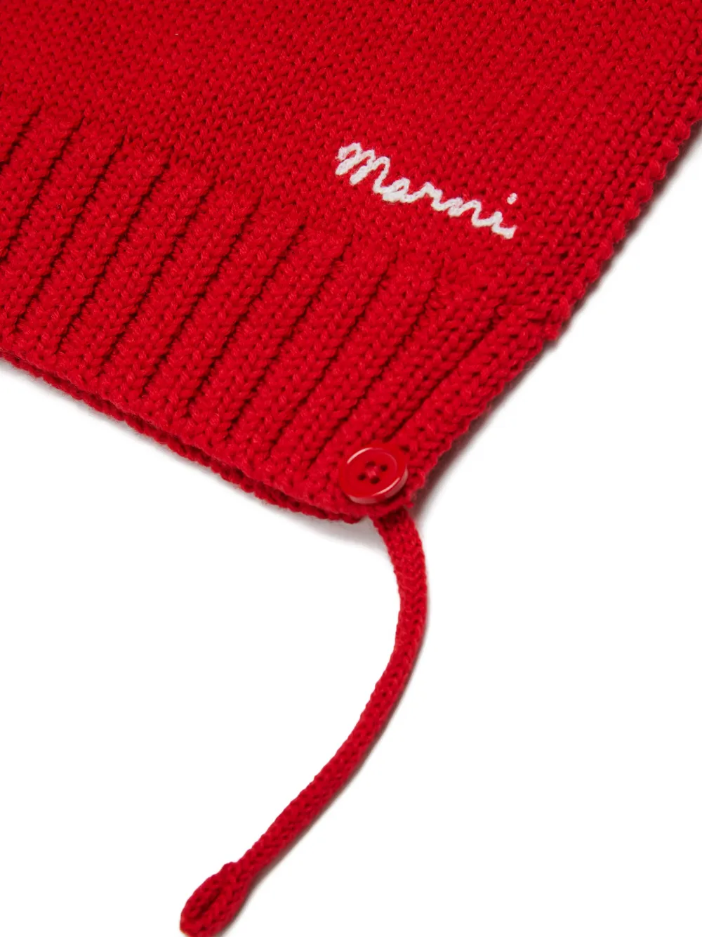Marni Kids Muts met geborduurd logo Rood
