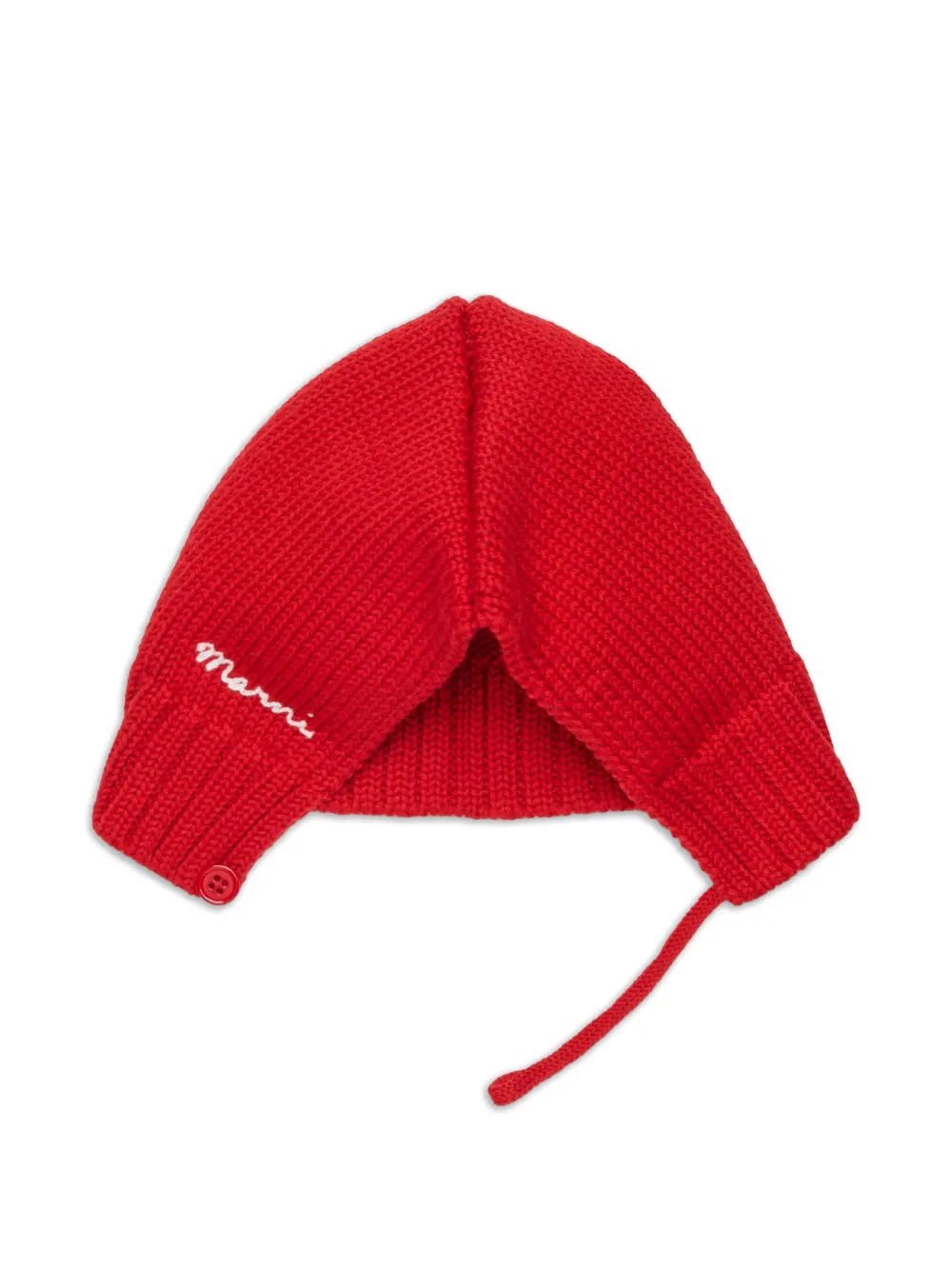 Marni Kids Muts met geborduurd logo Rood