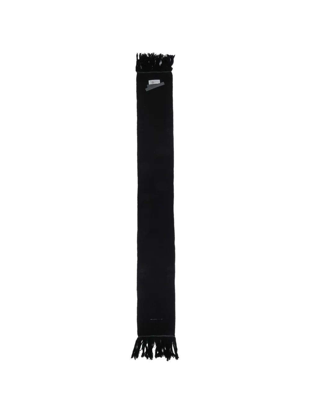 MM6 Maison Margiela Kids Sjaal met logo-patch en franje Zwart