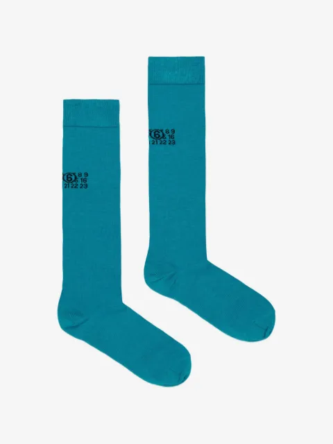 MM6 Maison Margiela Kids logo-print socks