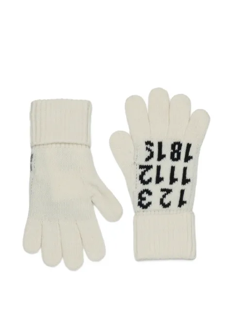 MM6 Maison Margiela Kids intarsia-knit gloves