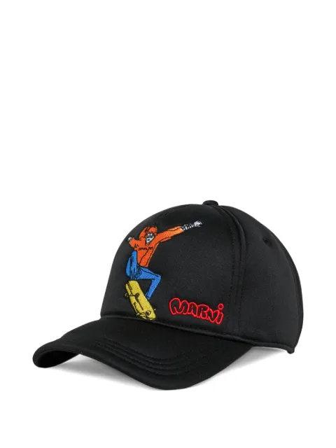 Marni Kids gorra con parche del logo bordado