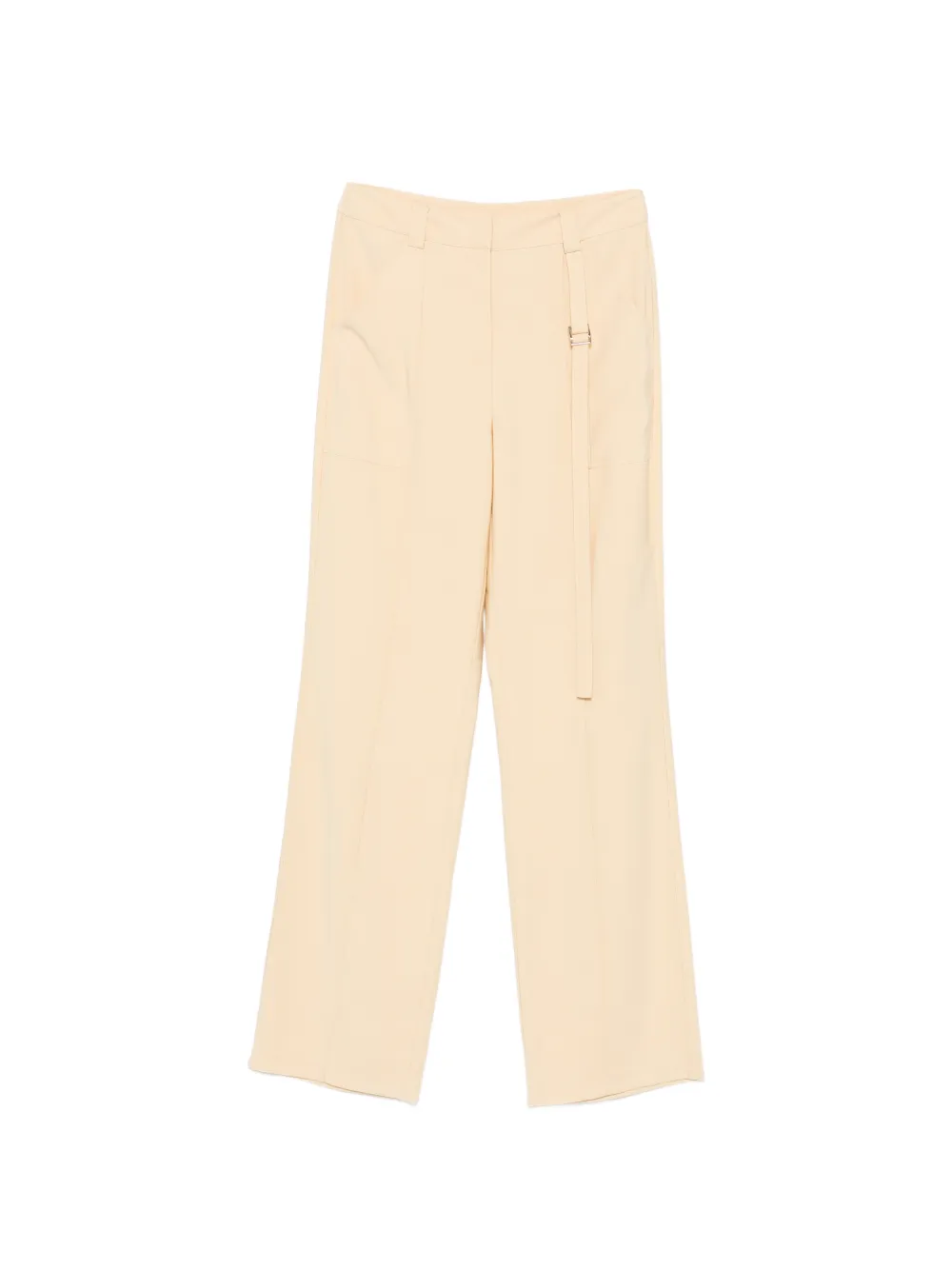 Patrizia Pepe buckle-detail wide-leg trousers - Toni neutri