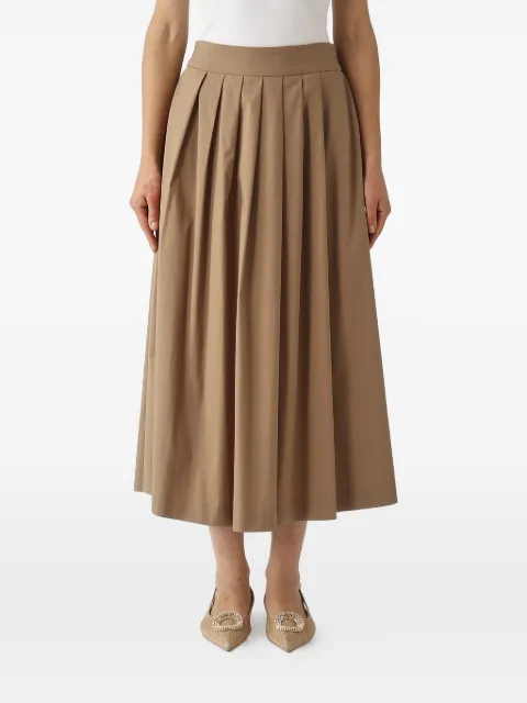PT Torino jupe mi-longue plissée à taille élastiquée