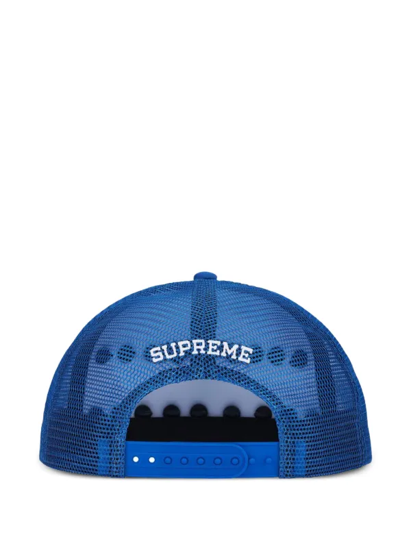 Supreme pin-embellished five-panel Cap Hat | Blue | FARFETCH ID