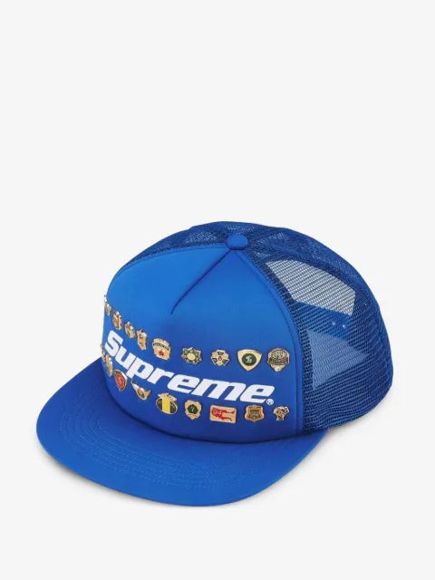 Supreme pin-embellished five-panel cap hat