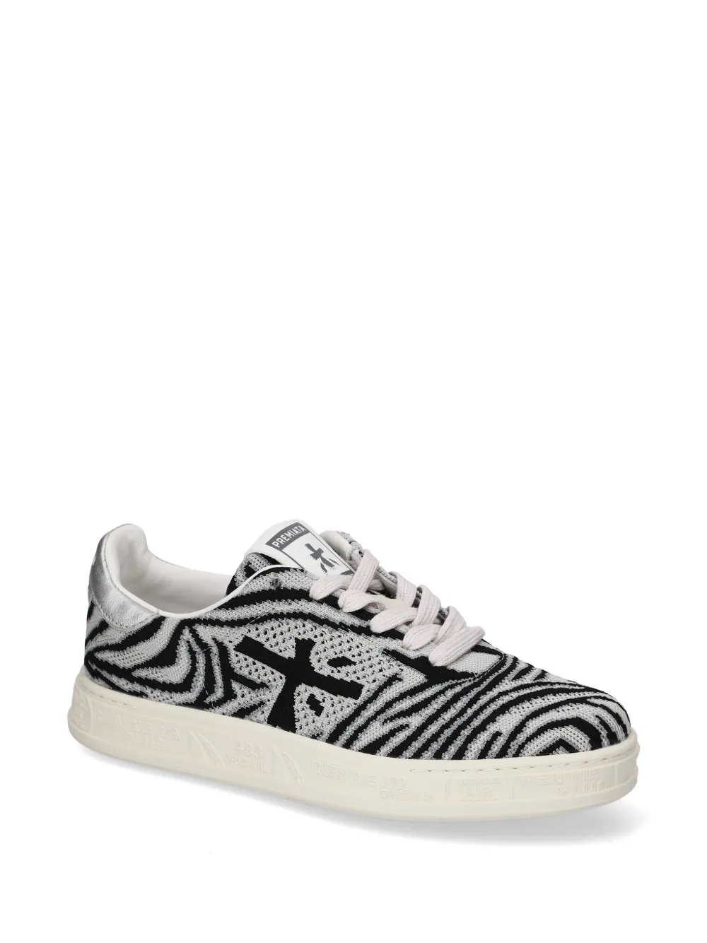 Premiata Quinnd zebra-print sneakers Grijs