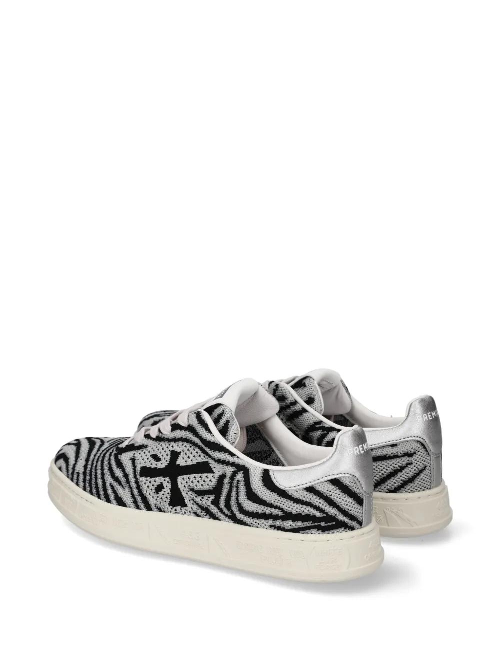 Premiata Quinnd zebra-print sneakers Grijs