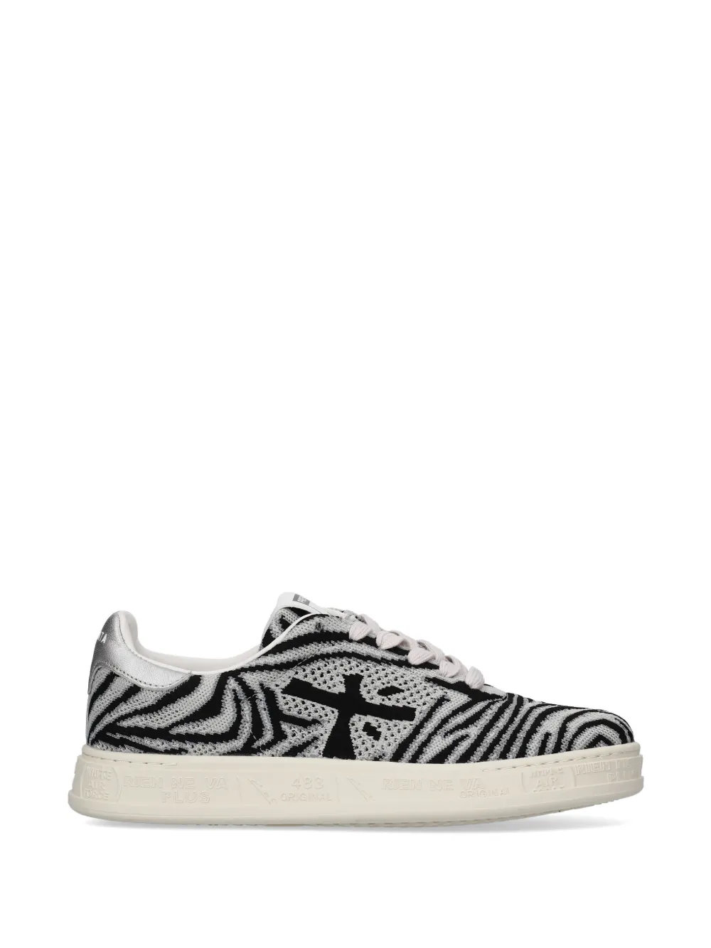 Premiata Quinnd zebra-print sneakers Grijs