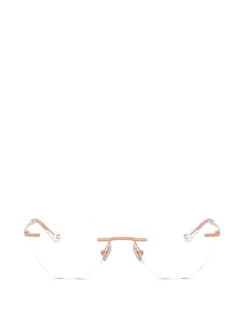 Coach rimless cat-eye glasses