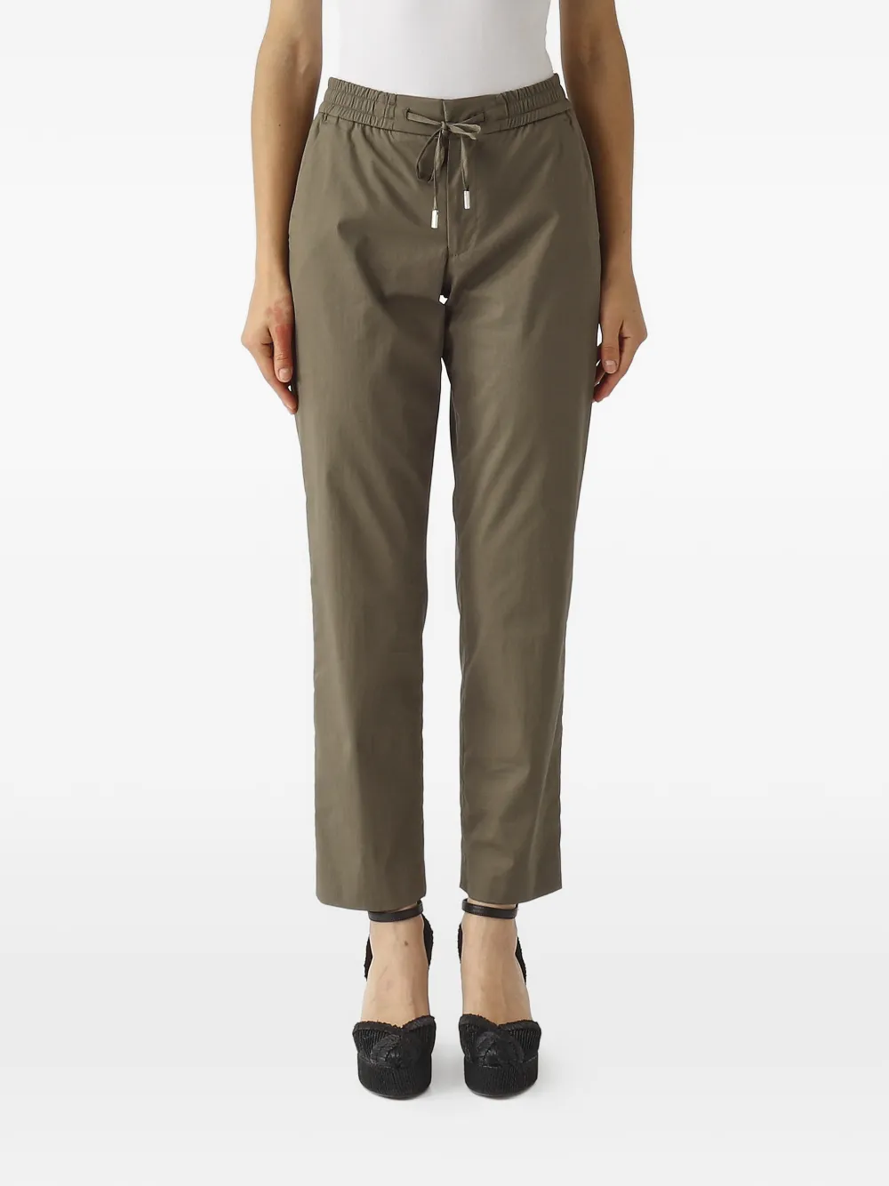 PT Torino drawstring elasticated-waist trousers - Verde
