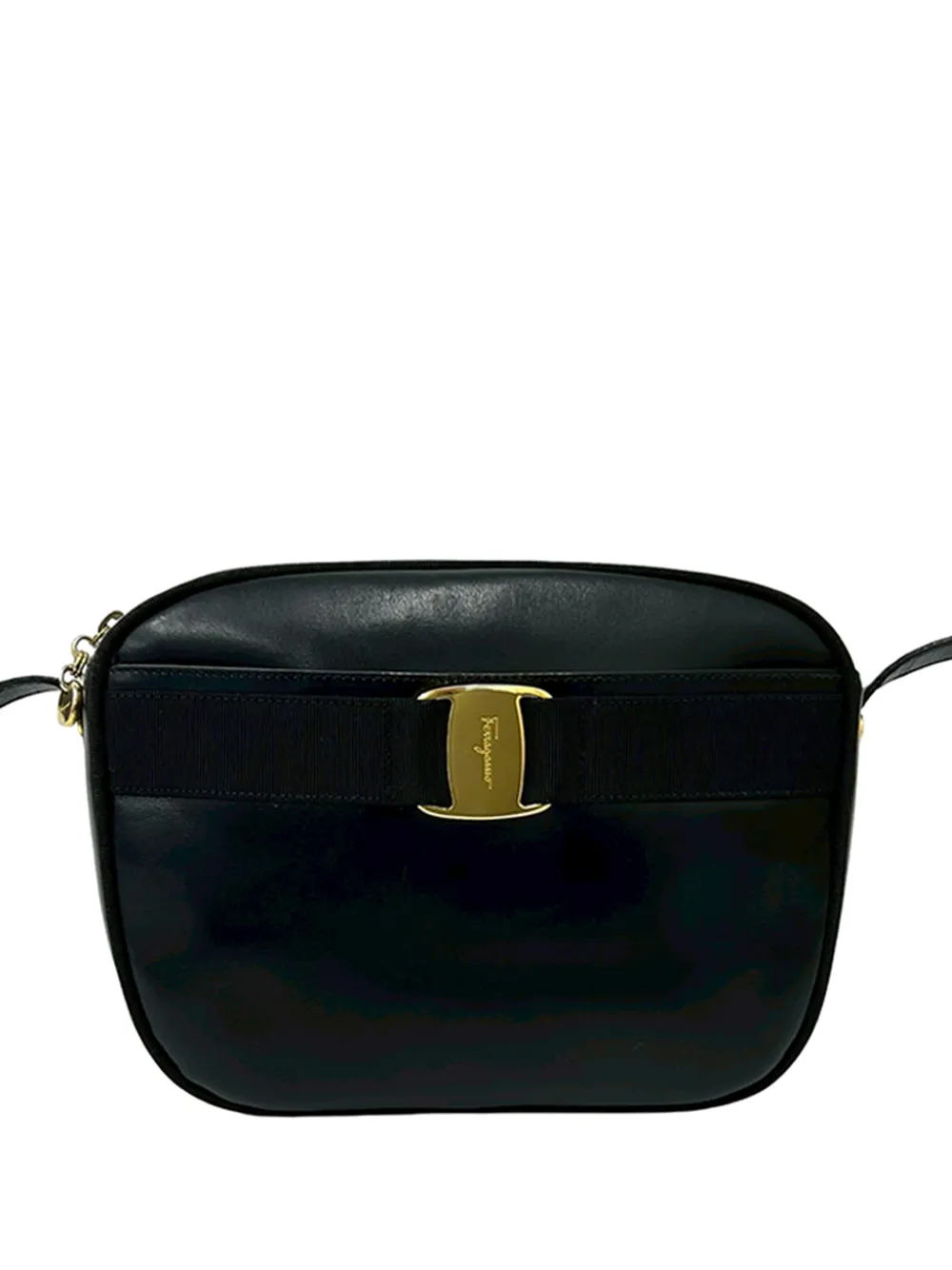 Ferragamo Pre-Owned 2010-2026 Leather Vara Bow crossbody bag - Nero