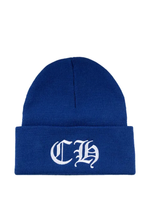 Chrome Hearts logo-embroidered beanie hat