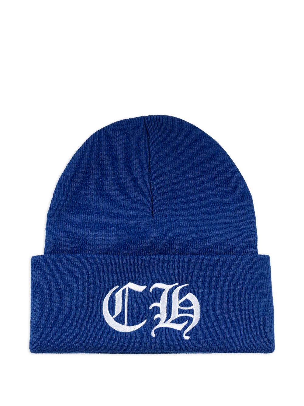 Chrome Hearts logo-embroidered beanie hat - Blu