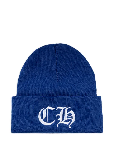 Chrome Hearts logo-embroidered beanie hat