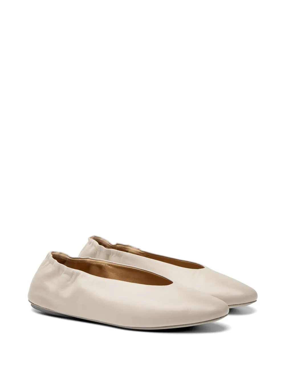 Marsèll leather ballet flats Beige