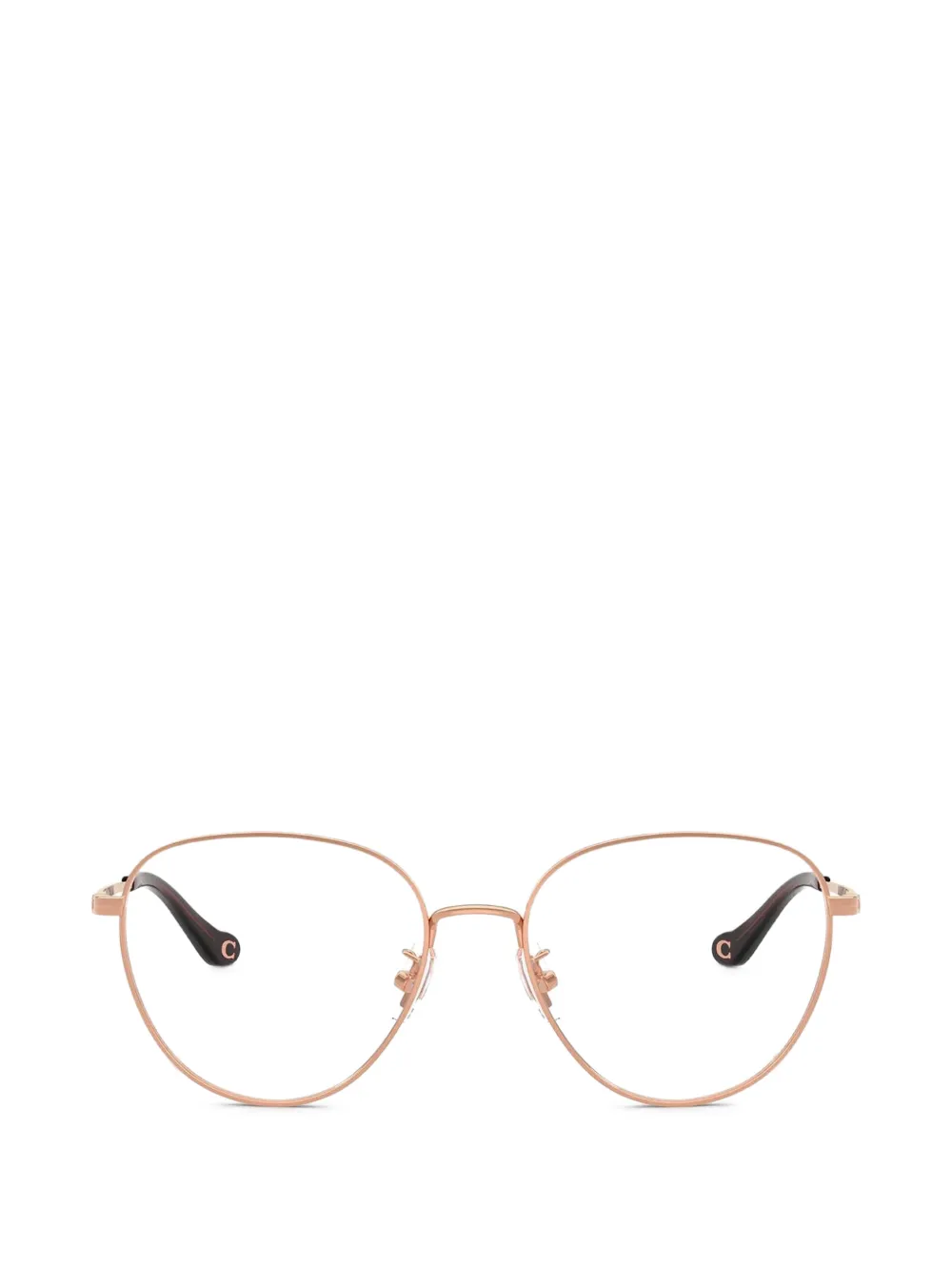 Coach round-frame glasses - Gold