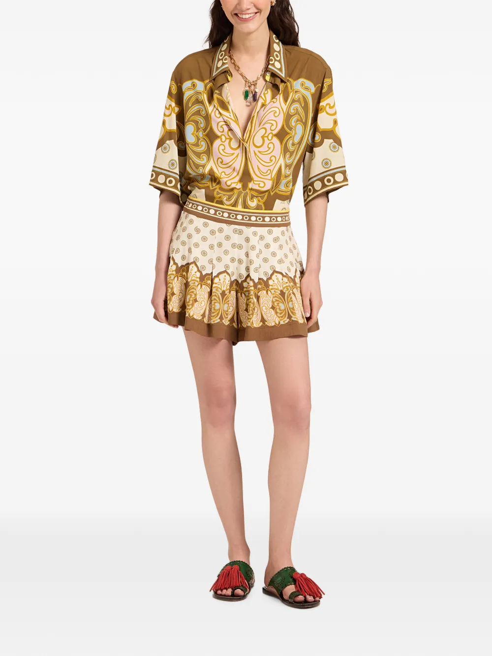 La DoubleJ Club Placée skort Beige