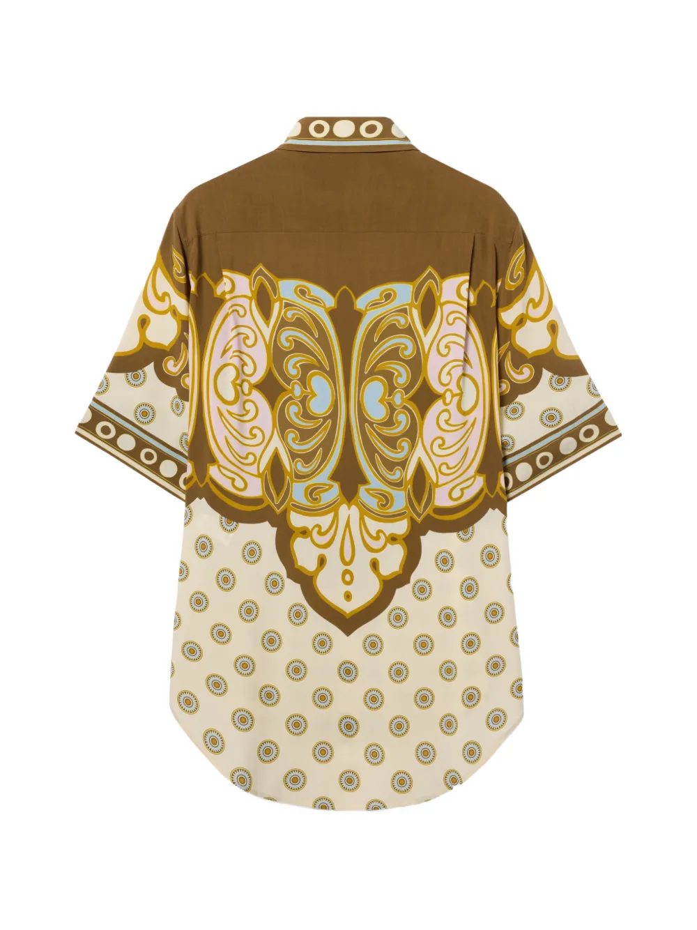 La DoubleJ Cocoon placée blouse van viscose voile Groen