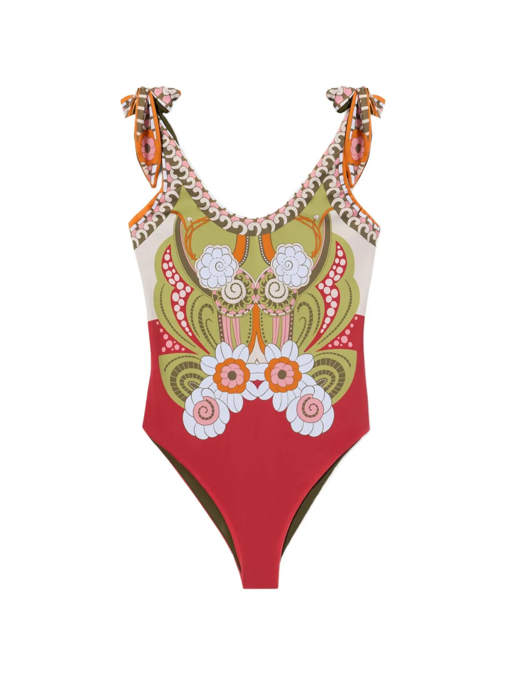 La DoubleJ Costume intero reversibile Pammy Placée - Rosso