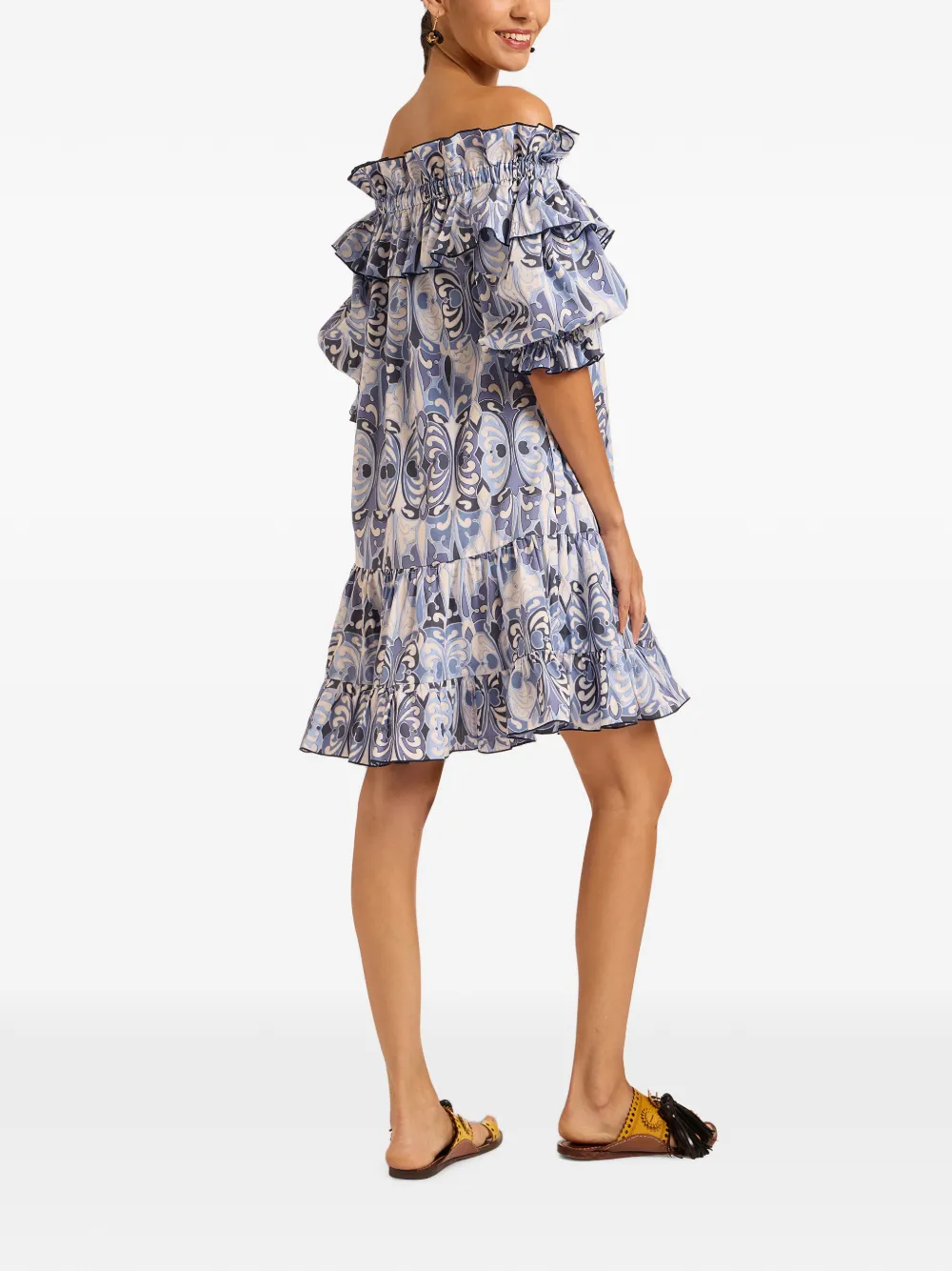 La DoubleJ Breakfast mini-jurk Blauw